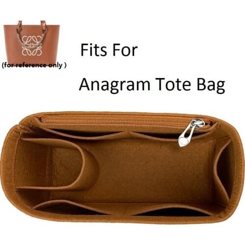 Fits For AnagramTote Felt Insert Bag Organizer Makeup Handbag Organizer Travel Inner Portable Cosmetic Original Organize Bags