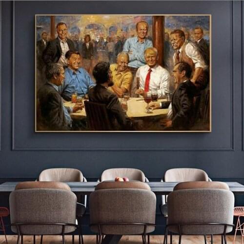 Canvas Wall Picture for Home Room Decor GX007 New Donald Trump President Hot Painting Great USA Poster Prints Art Silk Light