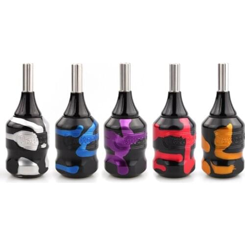 Tattoo Grip Cartridge 32mm Adjustable Cartridge Grips Tattoo Aluminum Alloy Machine Grips Tubes and Pole for Tattoo Machine