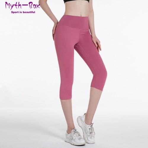 Summer Yoga Pant Women High Waist Crop Leggings Sport Slim Elastic Running Cropped Pant Girl Quick Dry Gym Workout Tights Capris
