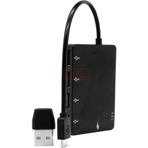 Micro USB OTG 4 Port Hub Power Charging Adapter Cable for Samsung Galaxy Phone Z17 Drop ship
