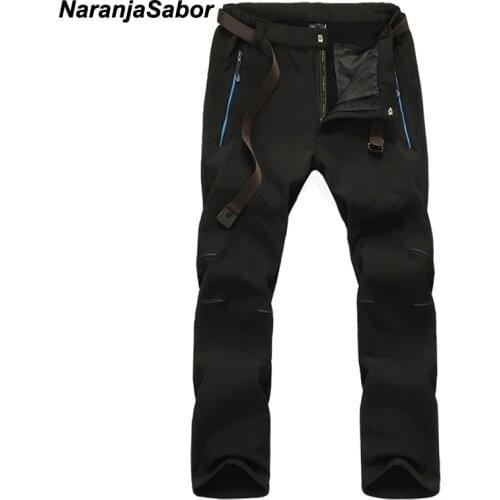 NaranjaSabor Mens Leather Pants