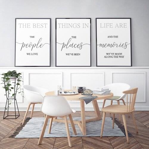 Nordic Minimalist Quotes Canvas Painting Wall Art Pictures Posters And Prints Modern Home Decoration For Living Room Bedroom