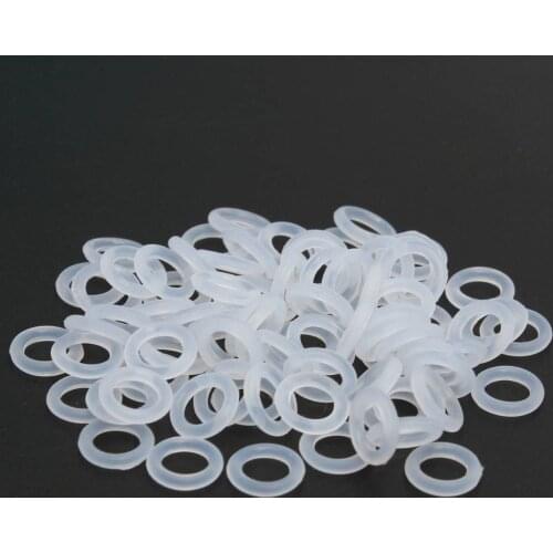 OD 8mm x CS 2mm translucent silicone o ring oring o-ring sealing rubber washer