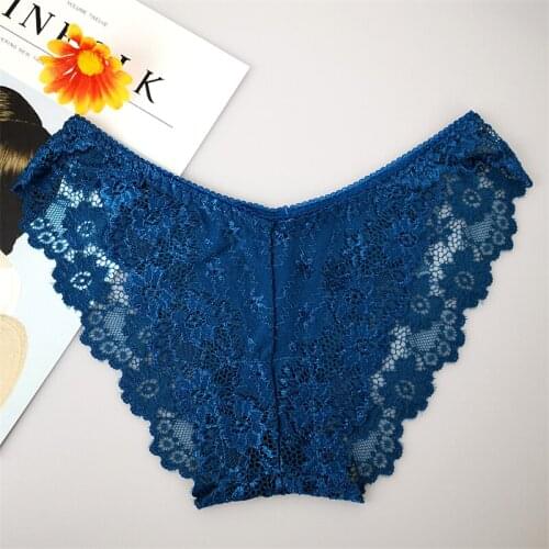 Hollow Lace Panties Women Sexy Underwears Low-Rise Underpants Female Lingerie Big Size M-XXL Ladies Briefs
