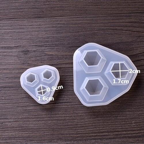 1Pcs Silicone Mold Resin Molds For DIY Small Diamond Pendant Pendant Diamond Die Mould DIY For Jewelry Making
