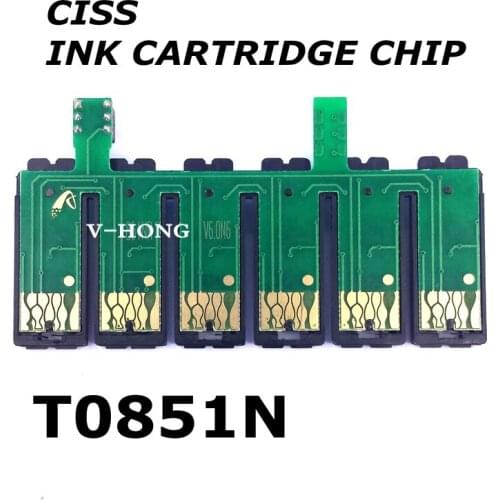 Compatible original Inkjet printer used Continuous ink supply system T0851N chip T60 R330 R1390 ink cartridge chip