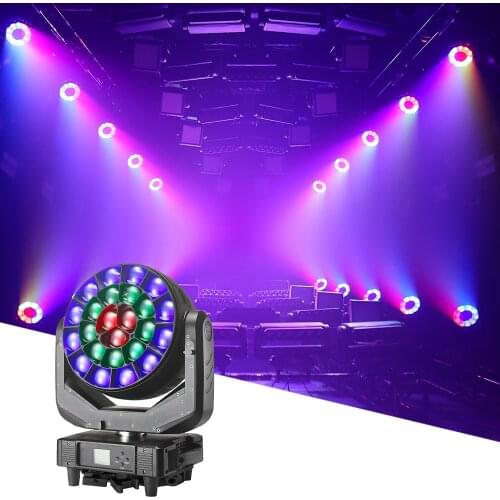24X60W RGBW 4in1 LED Beam Wash Bee Eye Moving Head Light DMX512 Stage Profession Spotlight Disco DJ Party Wedding Strobe Light