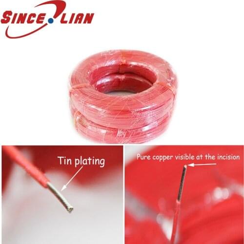 UL1332 Lead Wire18AWM 18 Line Engine Cabin Change Lamp High Temperature Wire 200 Degrees AWM PTFE Wire 300V Line