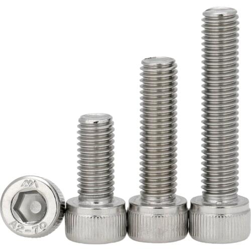 M4m5m6 Hexagon stainless steel screws with cylindrical head karmic screws