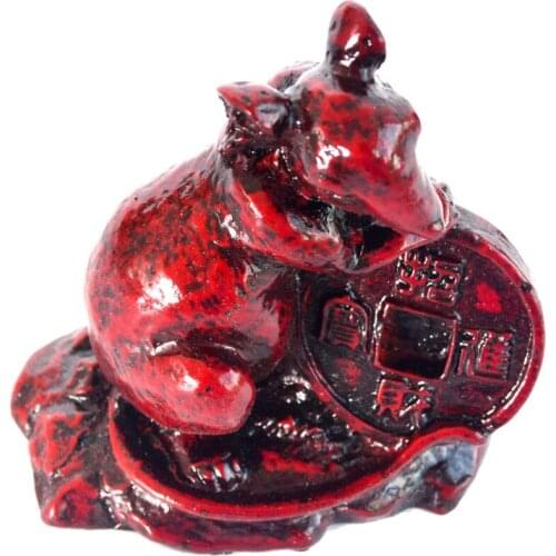 Zodiac Sign of the Rat Red Resin Born in 1936 1948 1960 1972 1984 1996, J2188