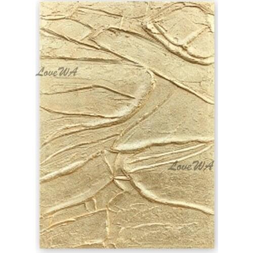 Golden Acrylic Texture Thick Gold Oil Painting 100% Hand-painted Abstract New Design Canvas Wall Decor Paintings Art Pictures