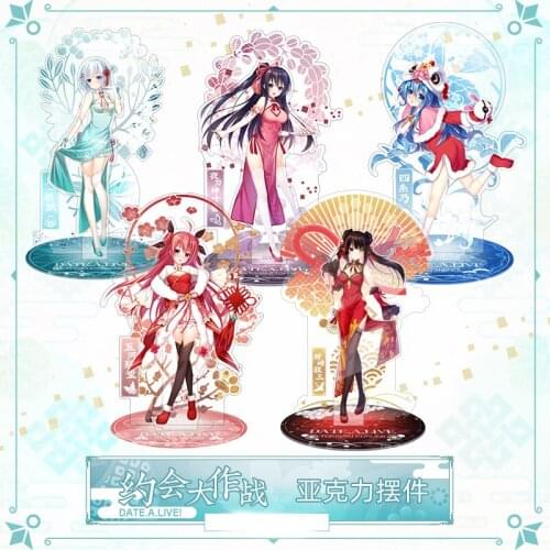 1pcs Anime Cartoon DATE A LIVE Printed Acrylic Stand Figure Cosplay Accessories Desk Decor Collection for Women Girl Gift