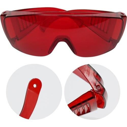 1pc Dental Lab Eye Protection Glasses Curing Light UVDentist Spectacles Red Lens Teeth Whitening Goggle Equipment Tool