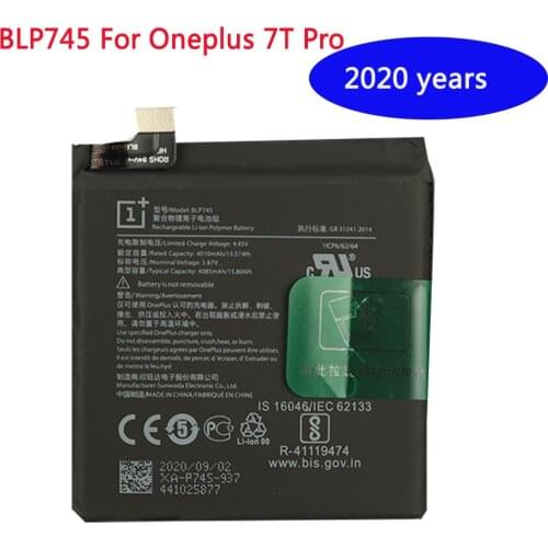 100% Original Replacement Battery 4000mAh BLP745 For Oneplus 7T Pro 7 T Pro Cell Phone Battery