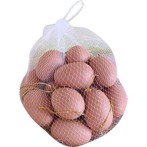 20Pcs New Style Creative Funny Hanging Decor Solid Color Craft Ornaments Plastic DIY Painting Easter Eggs for Easter Gifts Toys