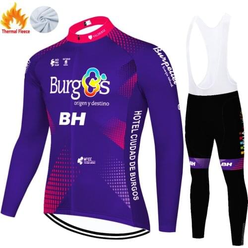 2021 team BH cycling jersey Winter Thermal Fleece fietskleding heren 20D gel long pants set men equipación ciclismo hombre