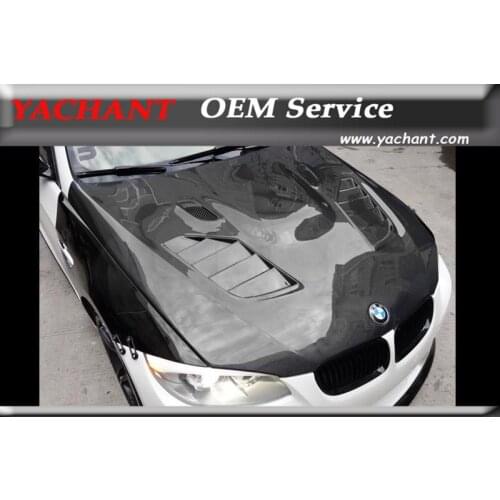 Car-Styling Auto Accessories Fiber Glass FRP Front Hood Bonnet Fit For 2007-2011 E92 E93 M3 CT-Style Hood Bonnet
