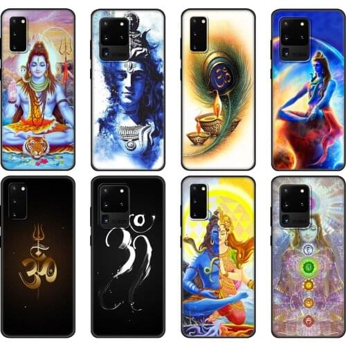 Black tpu Case For Samsung galaxy S20 /S20 PLUS/S20 ultra/S20+ /S20FE back cover Lord Shiva Hindu God Buddha India Mahakal
