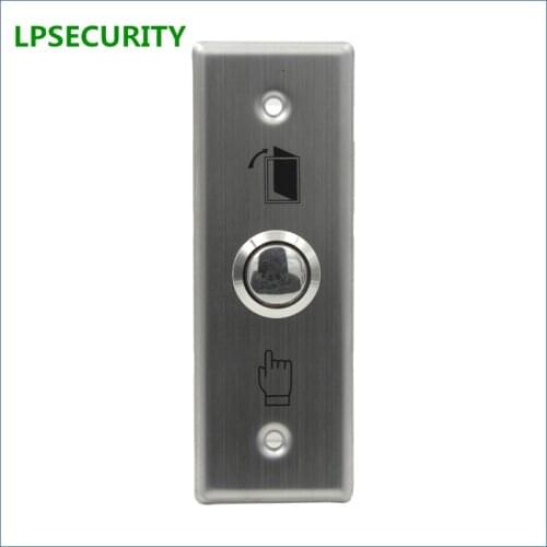 LPSECURITY Stainless Steel Door lock Exit Push Release Button Switch NO COM For RFID Access Control system