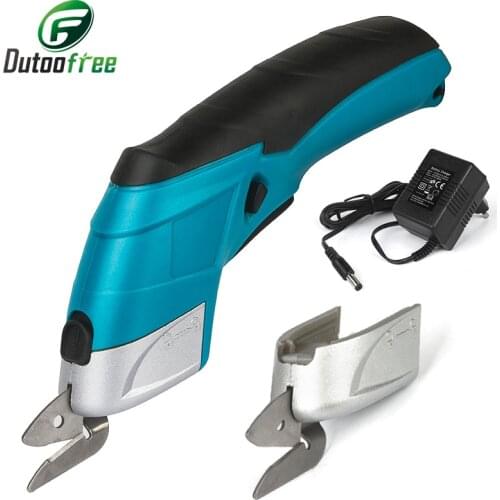 Electric Scissors Multipurpose 110V-220V Fabric Leather Cloth Cutting Cordless Chargeable Fabric Sewing Handheld Scissors