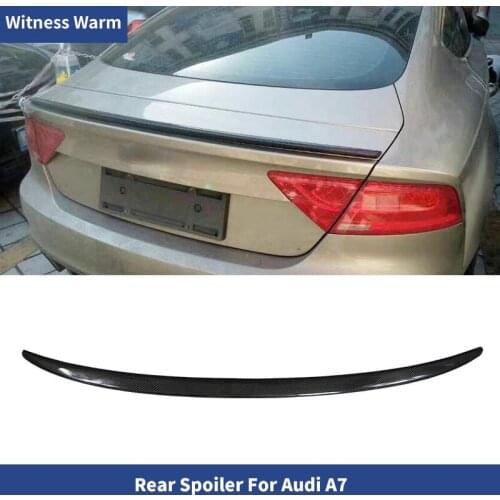 A7 Carbon Fiber Rear Trunk Spoiler Wing Lip for Audi A7 2012-UP Car-Styling