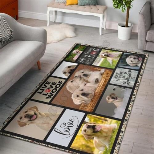 Labrador rug area funny dog collection carpet Floor Mat Rug Non-slip Mat Dining Room Living Room Soft Bedroom Carpet