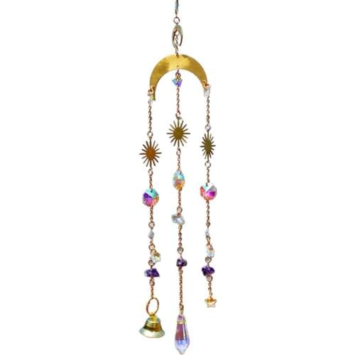 Window Beautiful Hanging Ornament Crystal Prism Suncatcher Crystal Pendant For Indoor Garden Yard & Garden Decor LBShipping