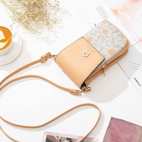 Mini Crossbody Shoulder Bags Women Flower Multi-functional Women Cell Phone Purse Ladies Small Handbags Female Messenger Bag