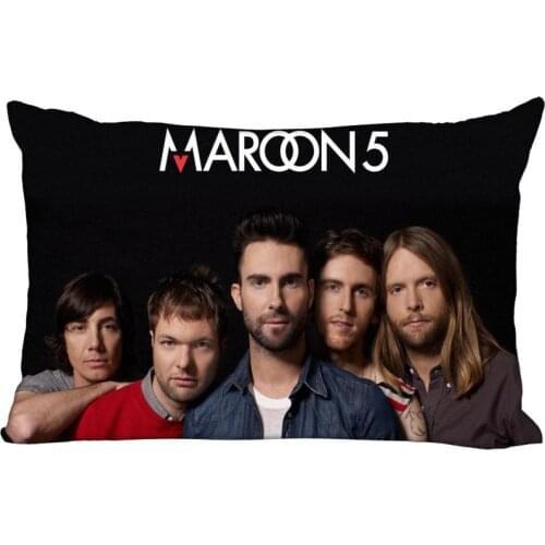 Custom Maroon 5 Rectangle Pillowcase zipper dakimakura Classic Pillow Case size 35X45cm DIY Gift