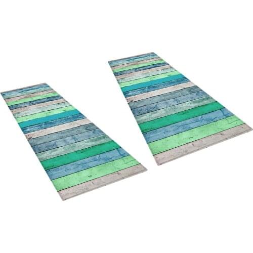 Set of 2 Waterproof Bath Bathroom Bedroom Floor Shower Mat Non-slip Area Rugs