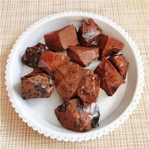 Natural Red Obsidian Rough Stones Crystals Raw Gemstone For Sale