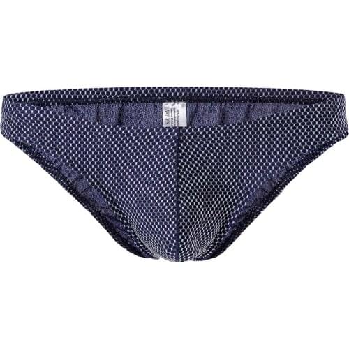 Sexy Designed Low Rise Bikini Briefs Men Underwear Translucent U Convex Penis Pouch Underwear Gay Sleepwear Small Briefs