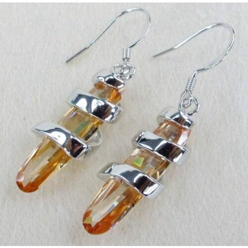 SHUNXUNZE gorgeous earrings for women Accessories blue Pink Morganite Cubic Zirconia dropshipping Rhodium Plated R814 R817 R823