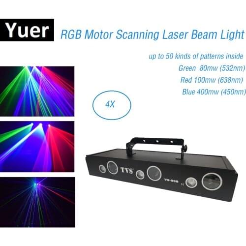Multi Color 580mw RGB Laser Light Dj Disco Light Stage Lighting Effect Laser Projector Light Laser Disco Show System KTV Clubs