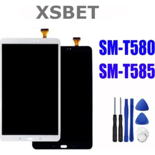 For Samsung Galaxy Tab A 10.1 SM-T580 SM-T585 LCD screen and Touch Display Digitizer Assembly Replacement+tools