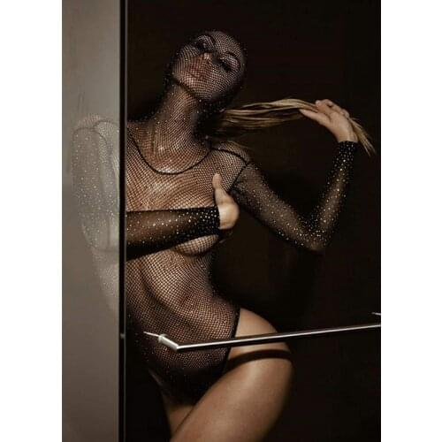 18 Adults Goods Porn Lingerie Bdsm Bondage Sex Toys For Woman Intimate Exotic Apparel Handcuffs Rhinestone Hooded Fishnet Tights