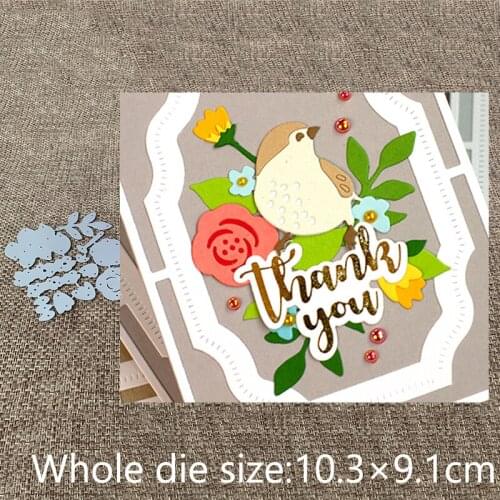 XLDesign Craft Metal Cutting Dies stencil mold Spring Florals decoration scrapbook Album Paper Card Craft Embossing die cuts