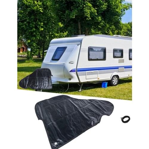 Caravan Trailer Hitch Cover Vinyl RV Tripod Dust Rain Protective Cover Trailer Ball Lock Cover Dust And Rain Protection Cover