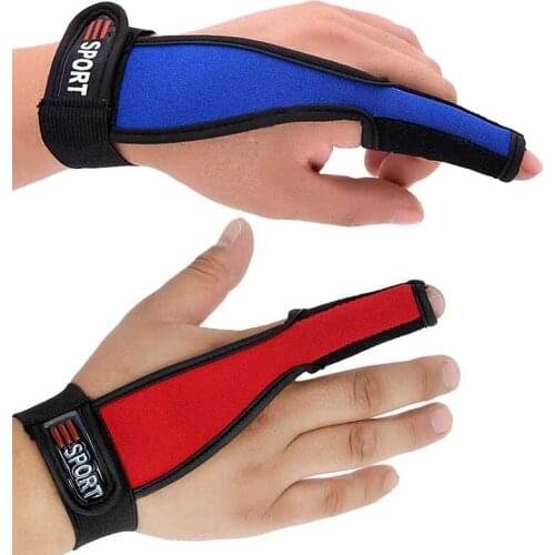 1Pcs Single Finger Protector Fishing Gloves Blue/Red/Black Fishermen Non-Slip One Finger Casting Glove Fishing Accessories 2020