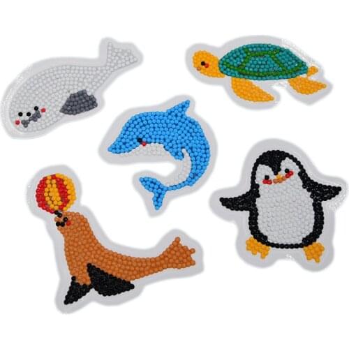 Diamond Stickers Sea Animal Stickers Anime Stickers For Kids Laptop Stickers Cute Stickers Childrens Self-adhesive Stickers