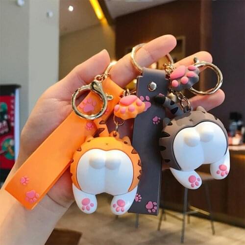 Key Chain Premium Soft Cartoon Cats Unique Decoration Durable Key Chain For Couple Cats Key Chain Keychain Decoration Gift