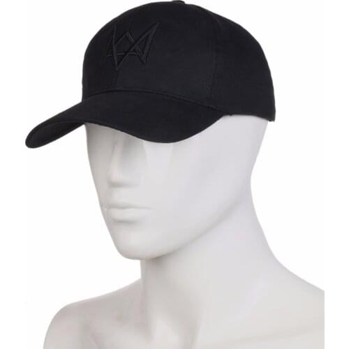 WATCH DOGS AIDEN PEARCE BLACK ADJUSTABLE CAP HAT CODPLAY ACCESSORY