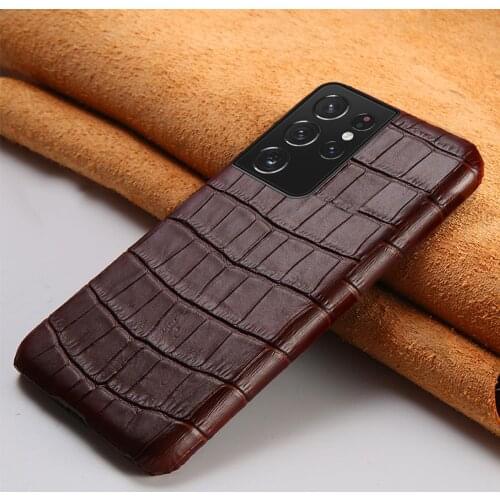 Genuine Leather Stone Grain Cover Case For Samsung Galaxy S21 Ultra S20 FE S8 S9 S10 S21 Plus Note 20 10 9 A51 A71 A31 A50 M31