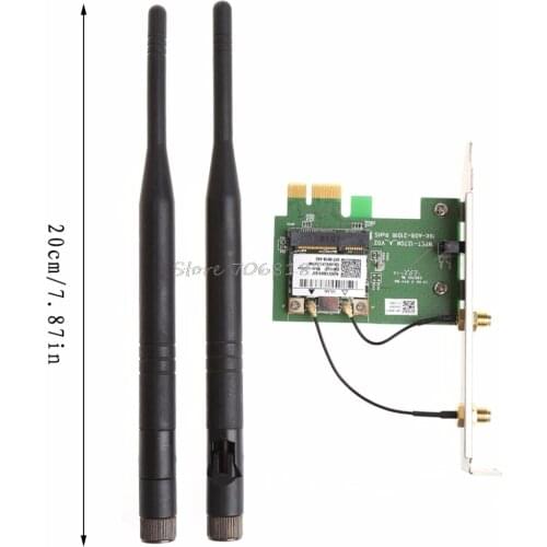 Dual Band BCM4322 Wireless Wifi PCI-E Card Desktop Adapter BCM943225HMS 300M Drop Shipping