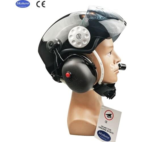 EN966 Standard Noise Cancelling Paramotor Helmet Free Shipping 3M Paramotoring Headset PPG Helmet