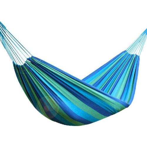 Individual Hammock Portable Camping Garden Beach Travel Hammock Outdoor Ultralight Colorful Cotton Polyester Swing Bed