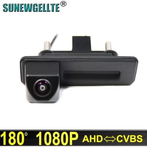 180 Degree AHD 1920x1080P Car Rear View Reverse Camera For Skoda Roomster Fabia Octavia Yeti Rapid superb for Audi A1 A4L A3