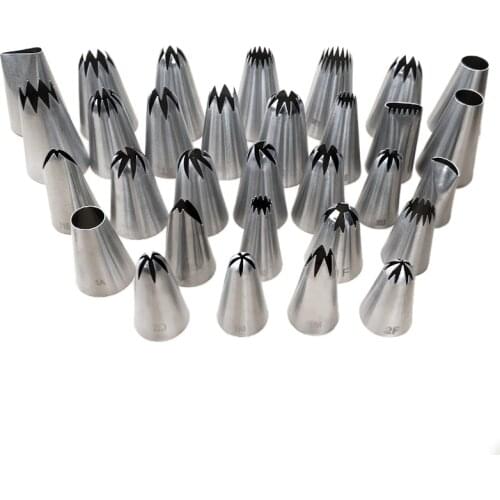 Stainless Steel Cake Piping Nozzles Cupcake Cream Decoration Icing Tips DIY Cake Decorating Pastry Tool