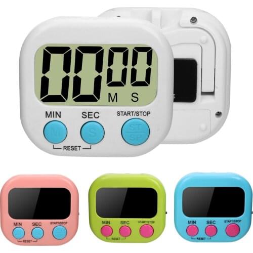 Kitchen Countdown Timer Alarm with Stand Practical Cooking Count Down Clock Magnetic LCD Digital Kitchen Timer